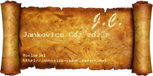 Jankovics Cézár névjegykártya